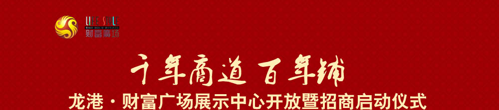 龙港·财富广场展示中心开放暨招商启动仪式 专题报道