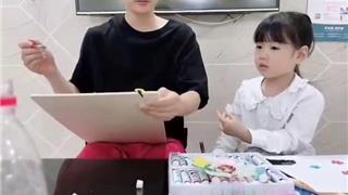 亲子绘画《我们加油战胜病毒》