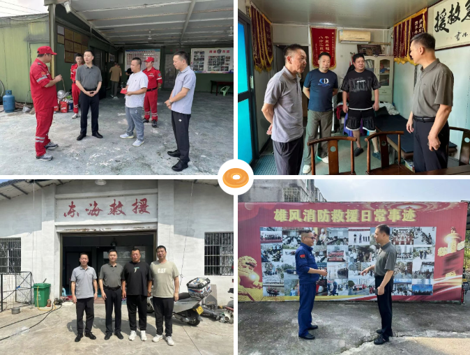 市慈善总会专职副会长朱文胜、秘书长林显雷带队，先后走访全市7家救援慈善义工队，慰问一线救援人员